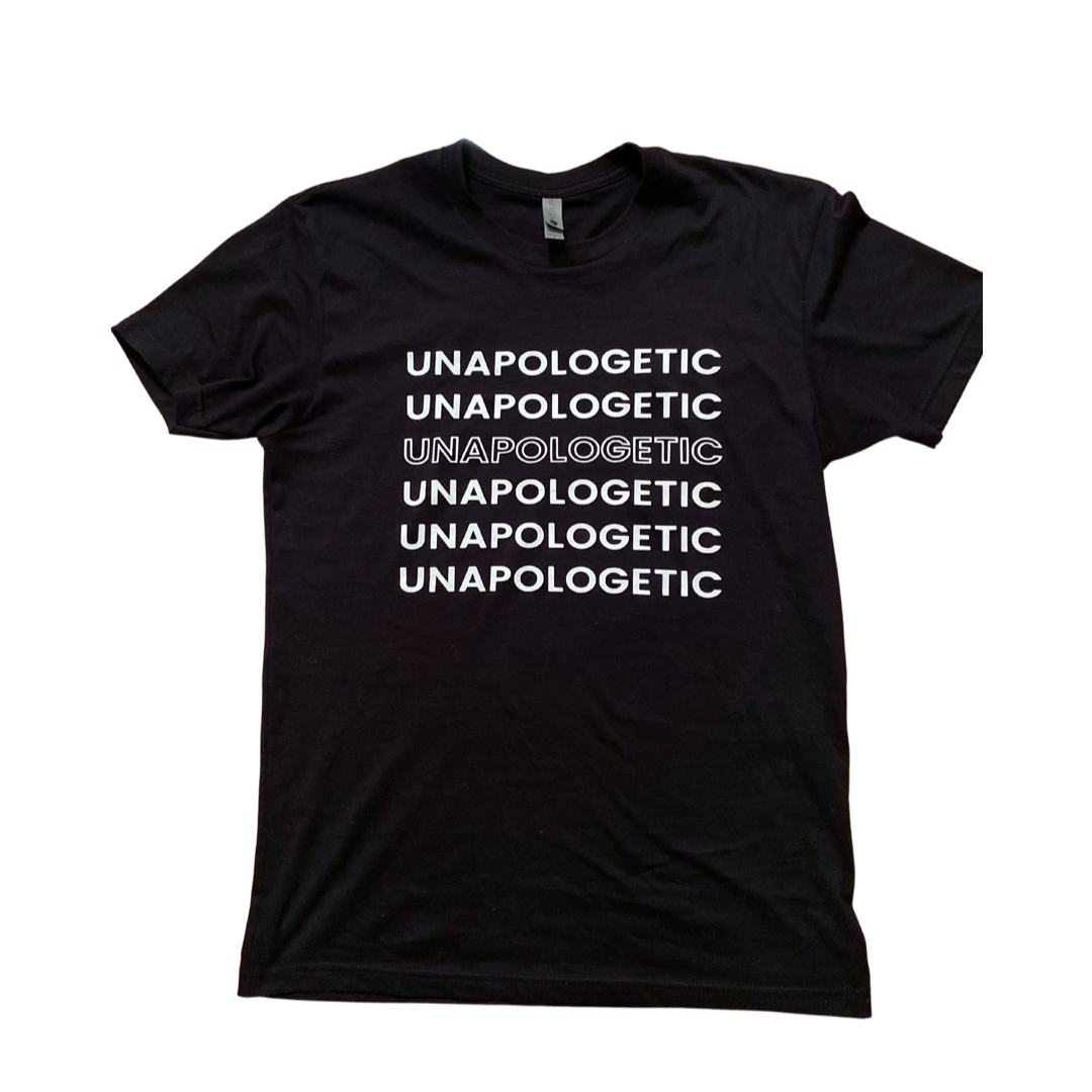 Unapologetic Kids "UNAPOLOGETIC" T-Shirt (Black/ White)