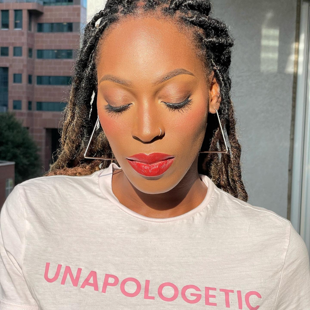 “UNAPOLOGETIC” T-Shirt (Baby Pink/Pink)