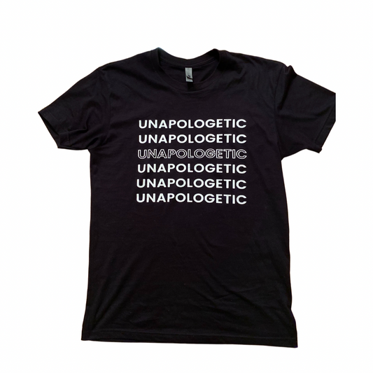 Unapologetic Kids "UNAPOLOGETIC"  T-Shirt (Black/ White)